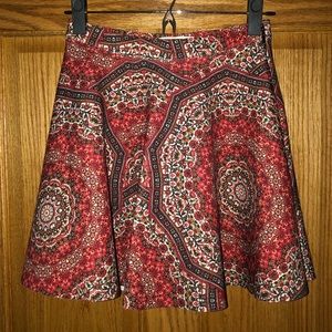 Bohemian Boho Paisley Circle Skirt
